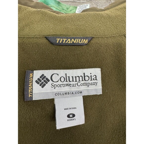 Columbia Titanium Softshell Fleece Lined Packable Women's Coat Size M Red Olive - Picture 10 of 14